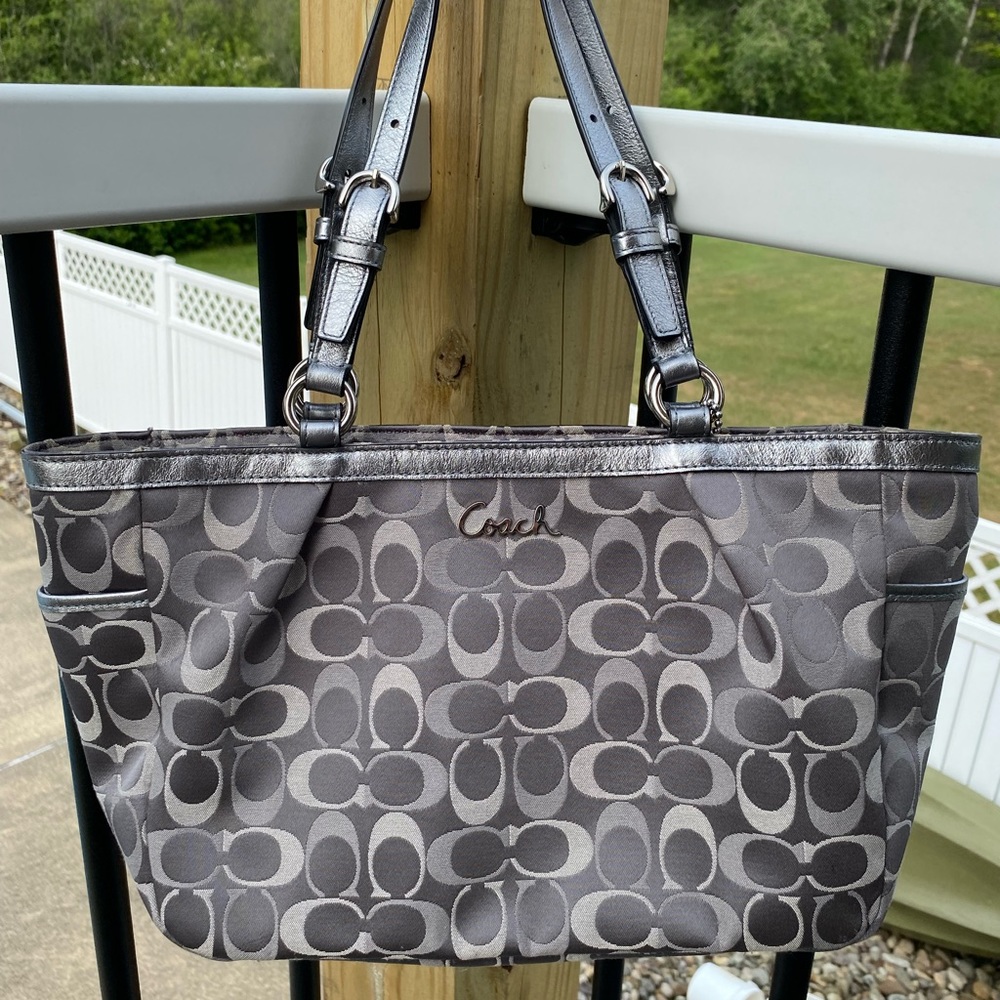 Coach Signature Double Handle Satchel